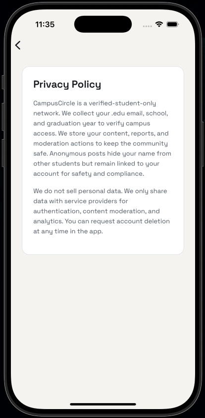 Campus Circle Screen 18 screen